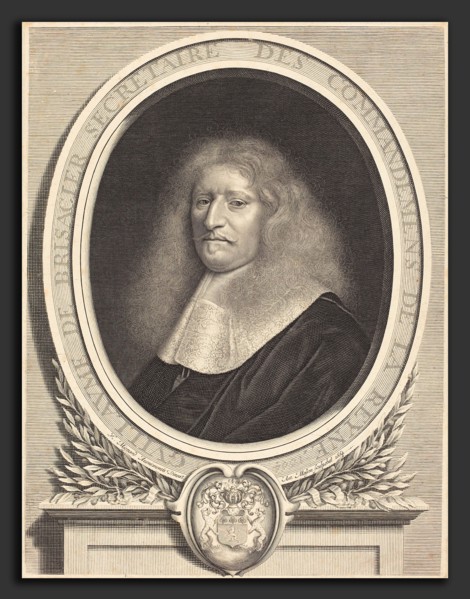 Antoine Masson after Nicolas Mignard (French, 1636 - 1700), Guillaume de Brisacier, 1664, etching