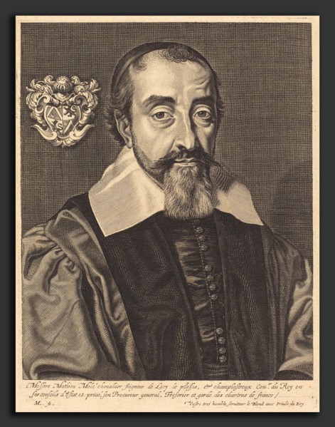 Michel Lasne (French, 1590 or before - 1667), Mathieu Mole, engraving on laid paper