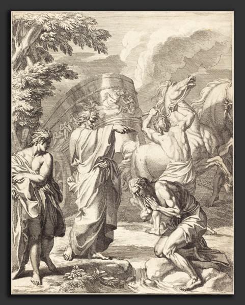 Louis Cheron (French, 1660 - 1725), Baptism of the Eunuch, etching