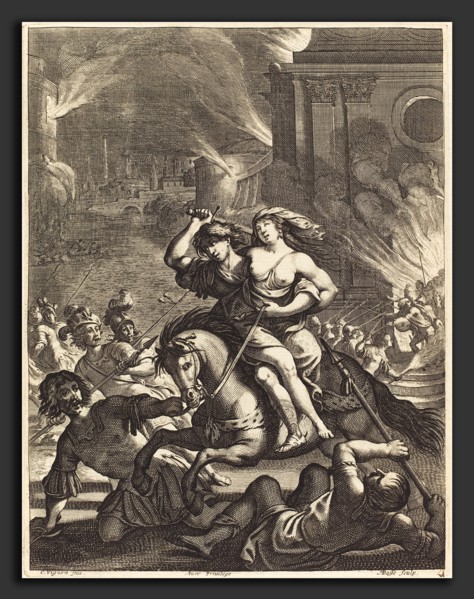 Abraham Bosse after Claude Vignon (French, 1602 - 1676), Illustration to Jean Desmarets'