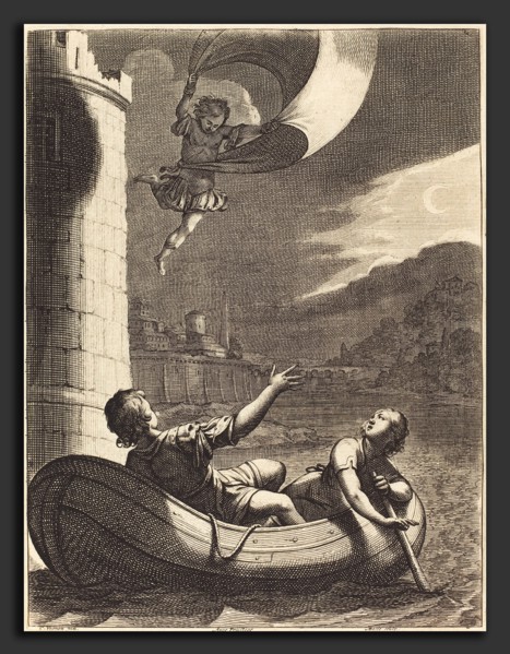 Abraham Bosse after Claude Vignon (French, 1602 - 1676), Illustration to Jean Desmarets'