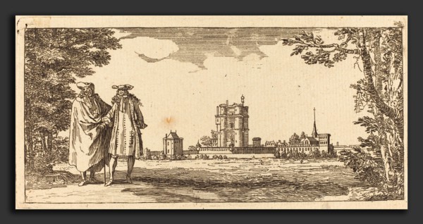 IsraÃ«l Silvestre (French, 1621 - 1691), Plan general du Chasteau et petit Parc de Vincennes, 1668,