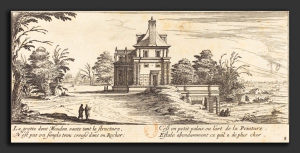 IsraÃ«l Silvestre (French, 1621 - 1691), Le Grotte de Meudon, 1655, etching