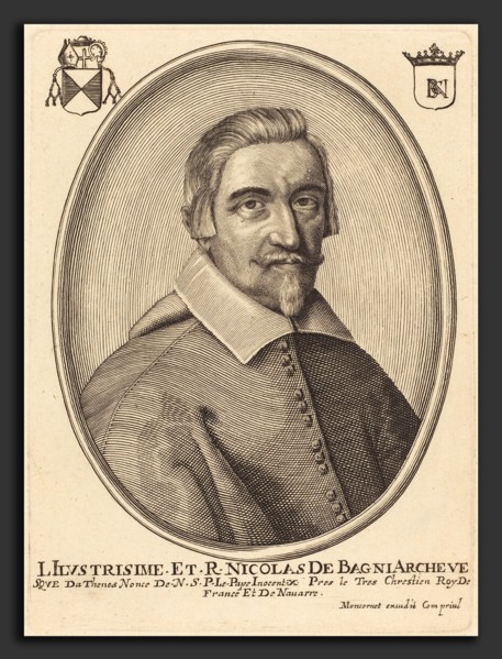 Balthasar Moncornet (French, c. 1600 - 1668), Jean-FranÃ§ois Bagni, engraving on laid paper