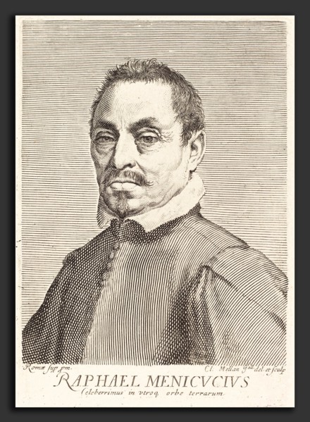 Claude Mellan (French, 1598 - 1688), Raffaello Menicucci, engraving on laid paper
