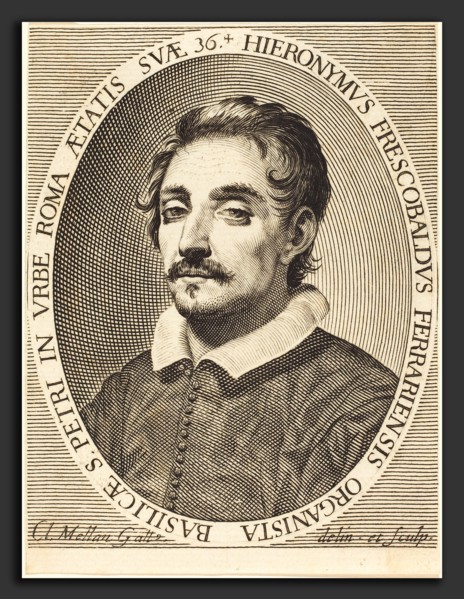 Claude Mellan (French, 1598 - 1688), Girolamo Frescobaldi, 1619, engraving on laid paper