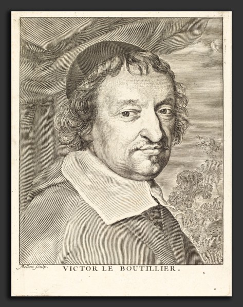 Claude Mellan (French, 1598 - 1688), Victor Le Bouthillier, engraving on laid paper