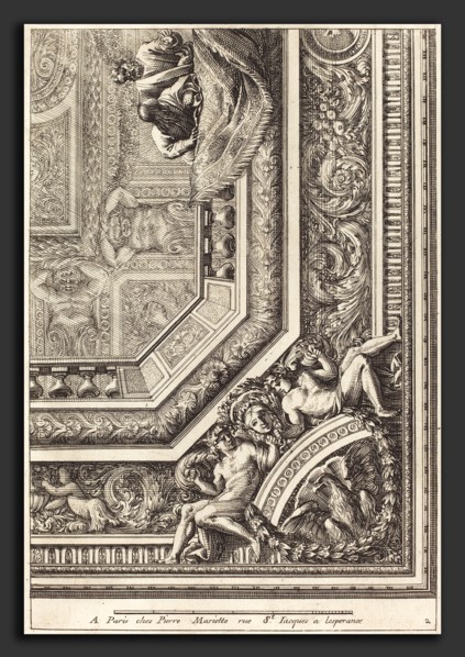 Jean Lepautre (French, 1618 - 1682), Quarts de plafons, etching