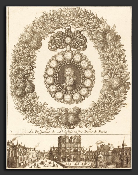 FranÃ§ois Le Febvre (French, active 1635-1657), La perspective de l'englise Nostre Dame de Paris,