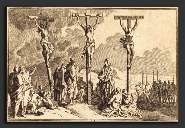 after Sébastien Le Clerc I, The Virgin, Saint John, and Mary Magdalene at the Foot of the Cross,