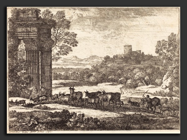Claude Lorrain (French, 1604-1605 - 1682), The Herd Returning in Stormy Weather (Le troupeau en