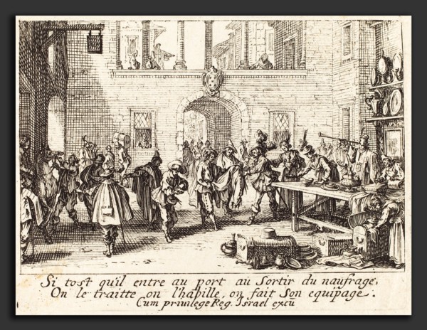 Jacques Callot (French, 1592 - 1635), The Parents Bestow Gifts, etching
