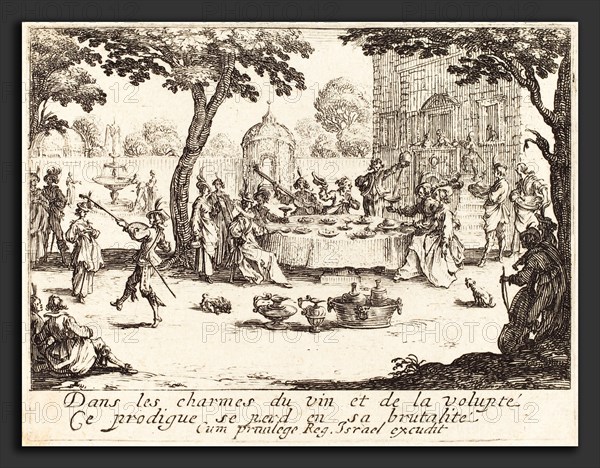 Jacques Callot (French, 1592 - 1635), The Dissipation, etching