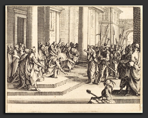 Jacques Callot (French, 1592 - 1635), Stoning of Jesus, 1635, etching
