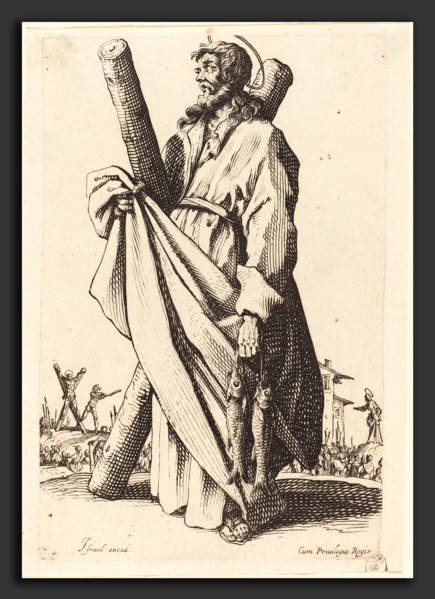 Jacques Callot (French, 1592 - 1635), Saint Andrew, published 1631, etching