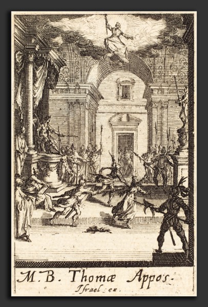 Jacques Callot (French, 1592 - 1635), The Martyrdom of Saint Thomas, c. 1634-1635, etching