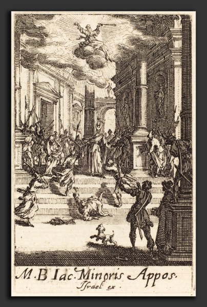 Jacques Callot (French, 1592 - 1635), The Martyrdom of Saint James Minor, c. 1634-1635, etching