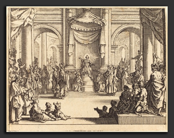 Jacques Callot (French, 1592 - 1635), Christ Disputing with the Doctors, 1635, etching