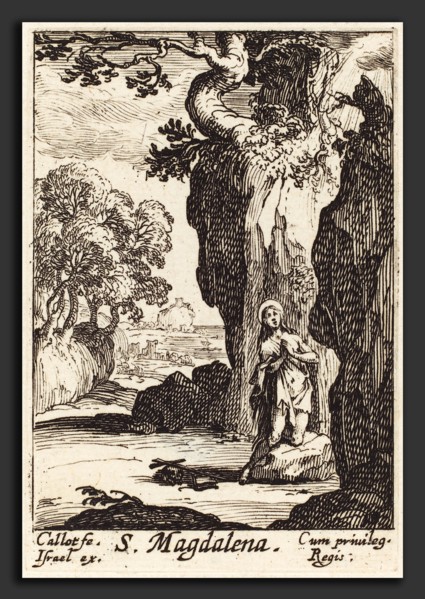 Jacques Callot (French, 1592 - 1635), Saint Mary Magdalene, etching