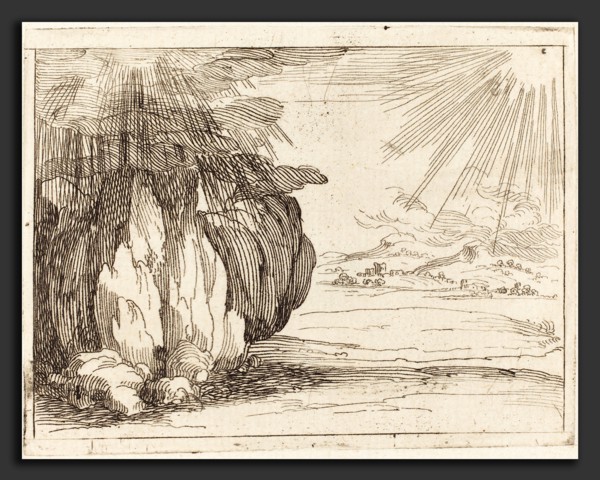 Jacques Callot (French, 1592 - 1635), Sun and Rain, etching