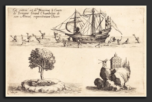 Jacques Callot (French, 1592 - 1635), Entry of M. le Comte de Brionne, Grand Chamberlain of His