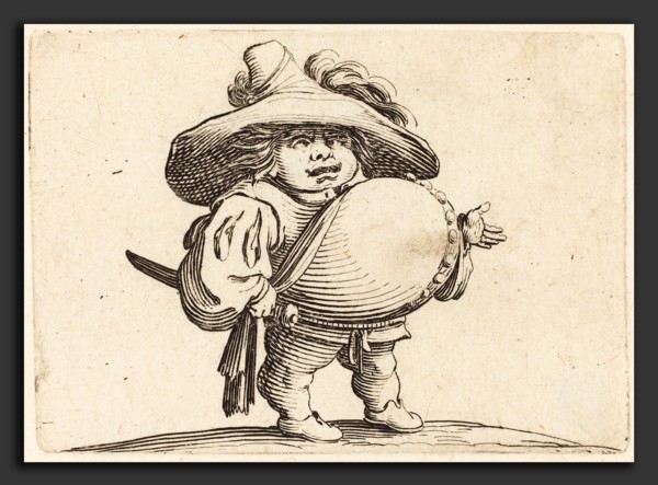 Jacques Callot (French, 1592 - 1635), Man with Big Belly, c. 1622, etching and engraving