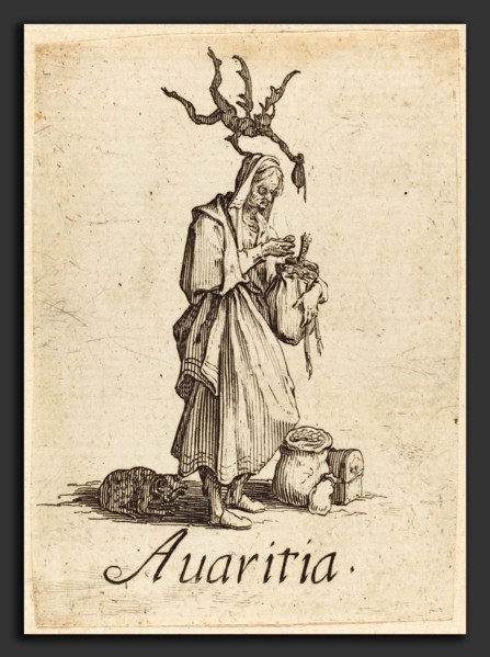 Jacques Callot (French, 1592 - 1635), Greed, probably after 1621, etching and engraving