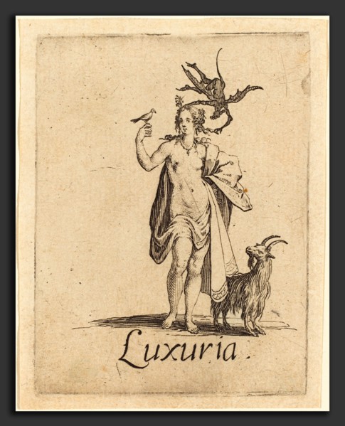 Jacques Callot (French, 1592 - 1635), Lust, probably after 1621, etching and engraving