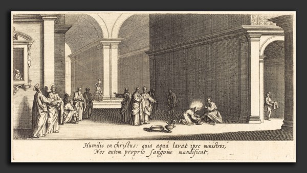 Jacques Callot (French, 1592 - 1635), Christ Washing the Apostles' Feet, c. 1618, etching and