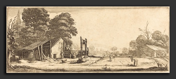 Follower of Jacques Callot, The Garden, probably c. 1633-1635, etching
