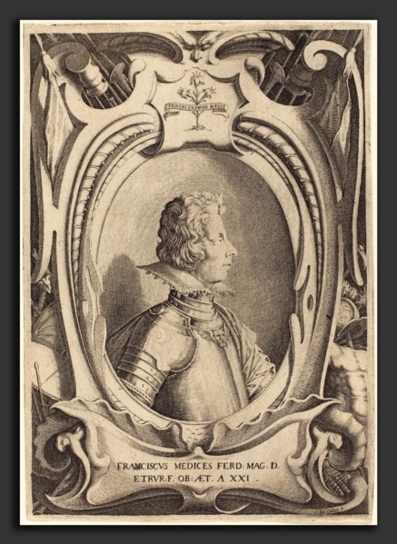 Jacques Callot (French, 1592 - 1635), Francesco de' Medici, probably 1614, engraving