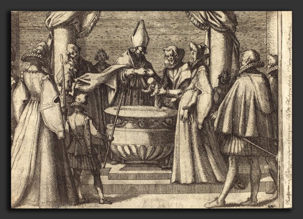 Jacques Callot (French, 1592 - 1635), Baptism of the Prince of Spain, 1612, etching