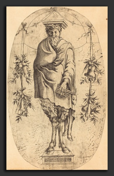 Jean Mignon (French, active 1543 - active c. 1545), Pan, etching