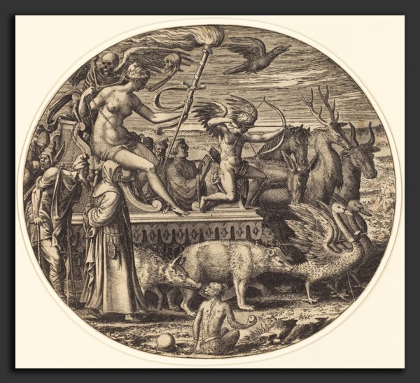 Léon Davent after Luca Penni (French (?), active 1540-1556), Lust, c. 1547, etching and engraving