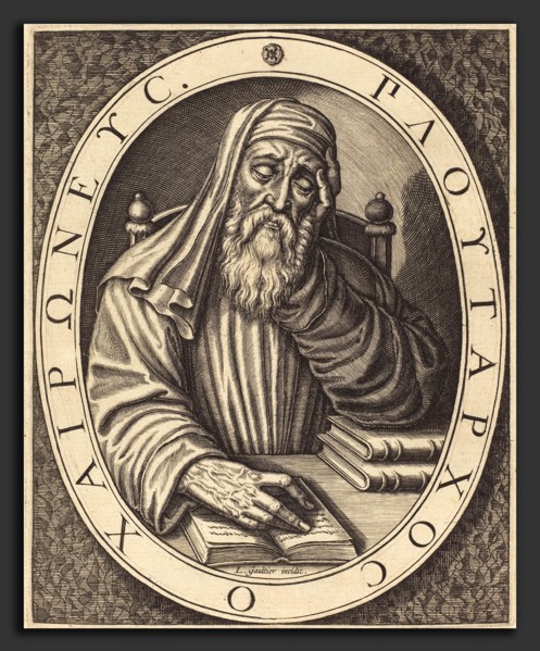 Léonard Gaultier (French, 1561 - 1641), Plutarch, engraving on laid paper
