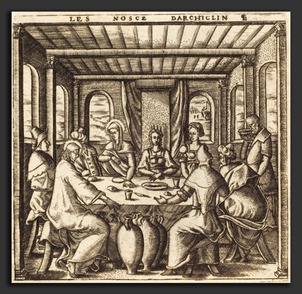 Léonard Gaultier (French, 1561 - 1641), The Wedding at Cana (Christ Changes Water to Wine),