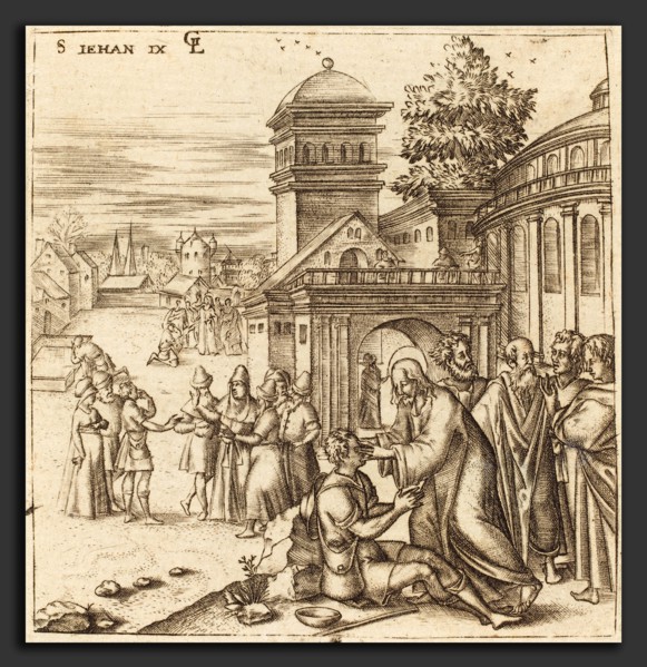 Léonard Gaultier (French, 1561 - 1641), A Man Born Blind Receives Sight, probably c. 1576-1580,