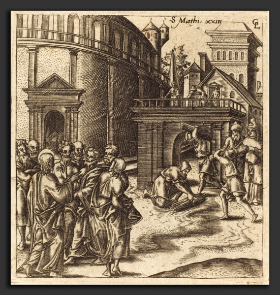 Léonard Gaultier (French, 1561 - 1641), Christ Denounces the Scribes and Pharisees, probably c.