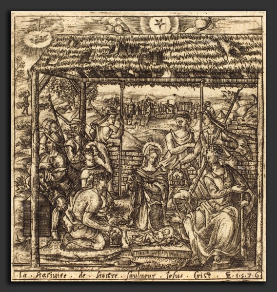 Léonard Gaultier (French, 1561 - 1641), The Adoration of the Shepherds, probably c. 1576-1580,