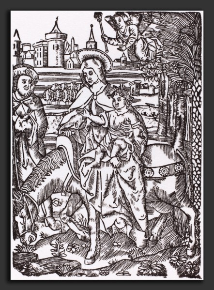 Probably French 16th Century, The Flight to Egypt, woodcut
