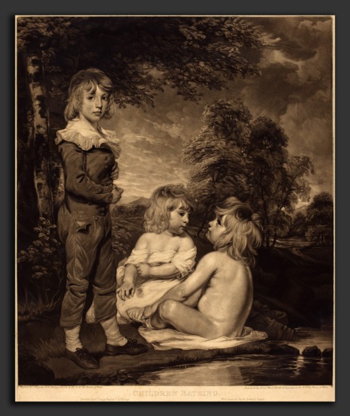 James Ward after John Hoppner (British, 1769 - 1859), Children Bathing (The Hoppner Children),