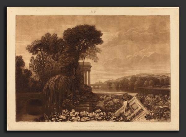 Joseph Mallord William Turner and William Say (British, 1768 - 1834), Isis, published 1819, etching
