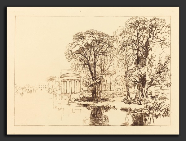 Joseph Mallord William Turner (British, 1775 - 1851), Isleworth, published 1819, etching