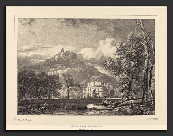 Richard Parkes Bonington after Francois Alexandre Pernot (British, 1802 - 1828), Chateau d'Argyle,