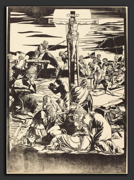 John Baptist Jackson after Jacopo Tintoretto (English, 1701 - c. 1780), The Crucifixion [center