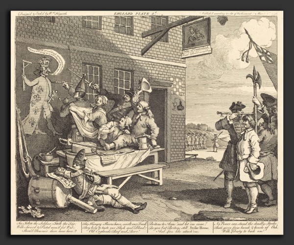William Hogarth (English, 1697 - 1764), England, 1756, etching and engraving