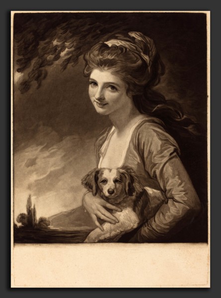 John Raphael Smith after George Romney (British, 1752 - 1812), Lady Hamilton as Nature, published