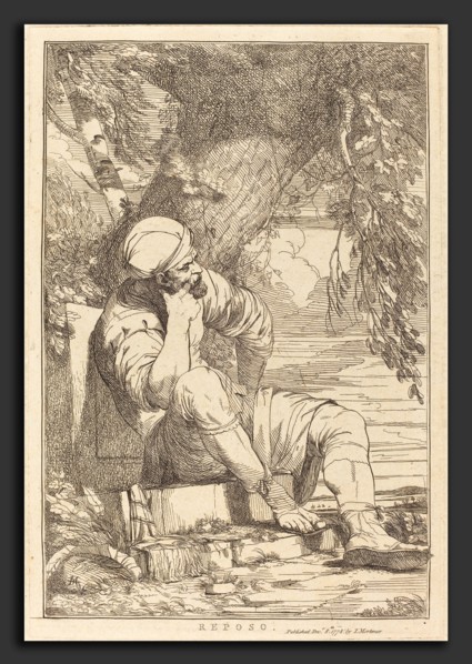 John Hamilton Mortimer (British, 1740 - 1779), Reposo, 1778, etching