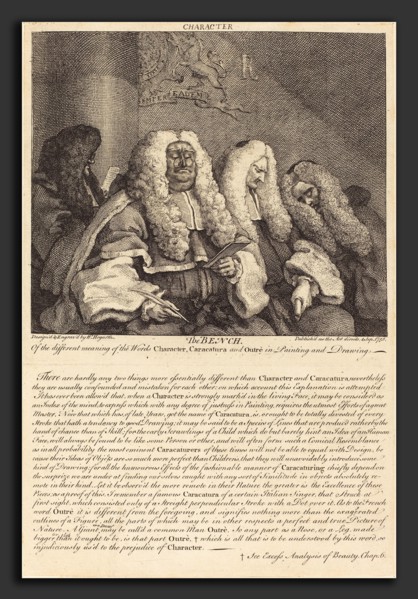 William Hogarth (English, 1697 - 1764), The Bench, 1758, etching and engraving