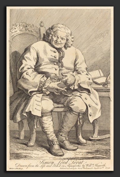 William Hogarth (English, 1697 - 1764), Simon Lord Lovat, 1746, etching
